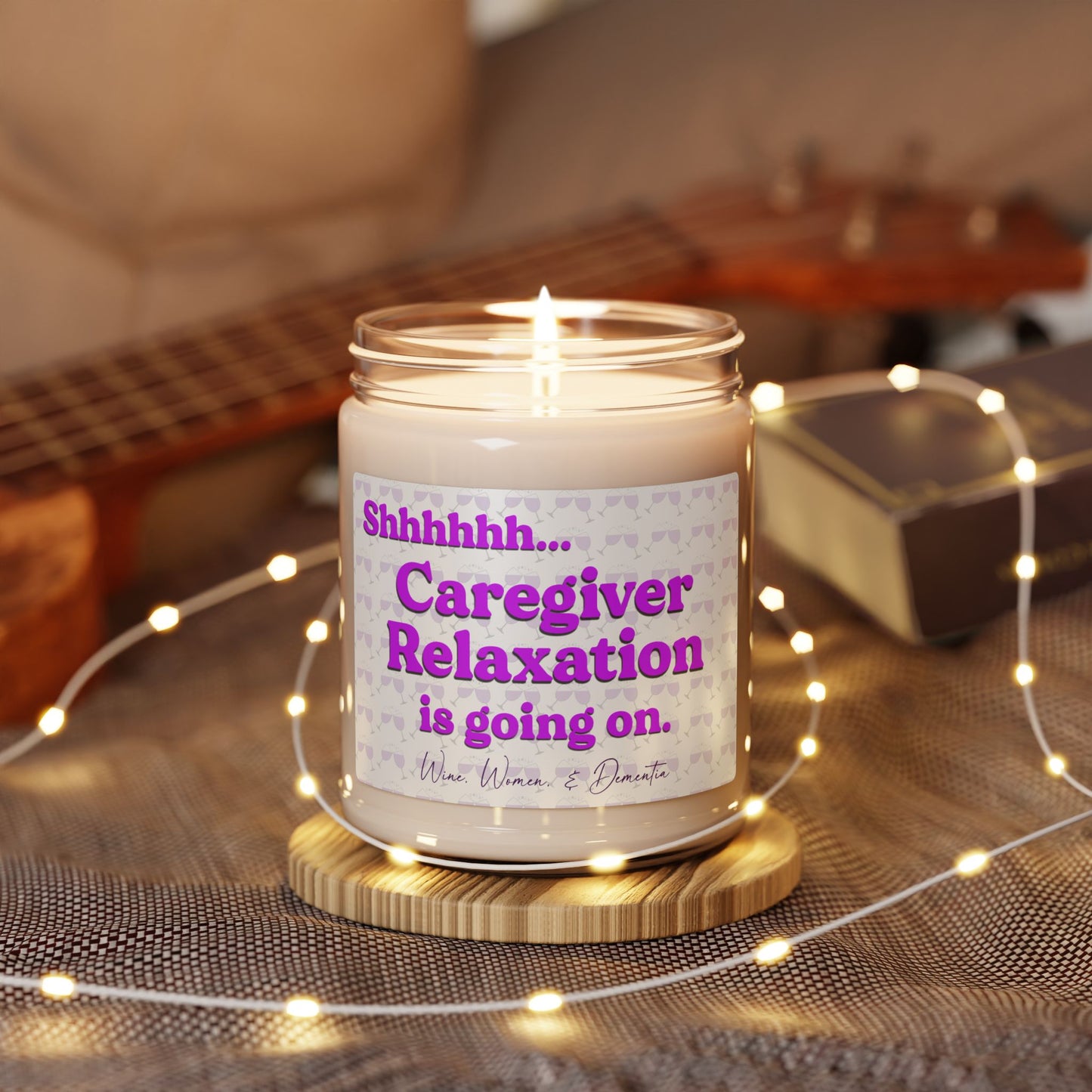 Caregiver Relaxation Soy Candle — 9oz Aromatherapy Candles for Stress Relief