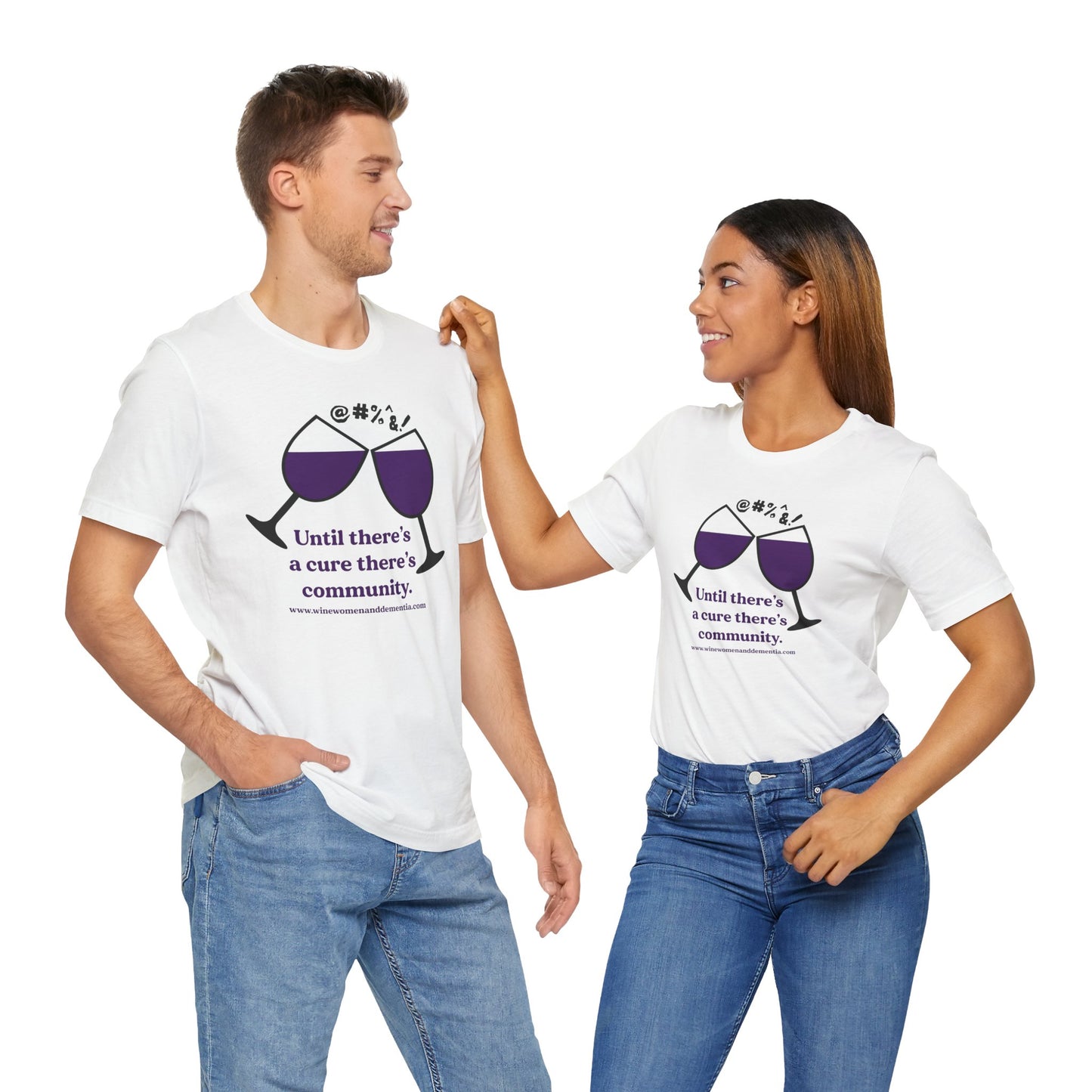 Wine, Women, & Dementia Unisex Tee - Large Logo