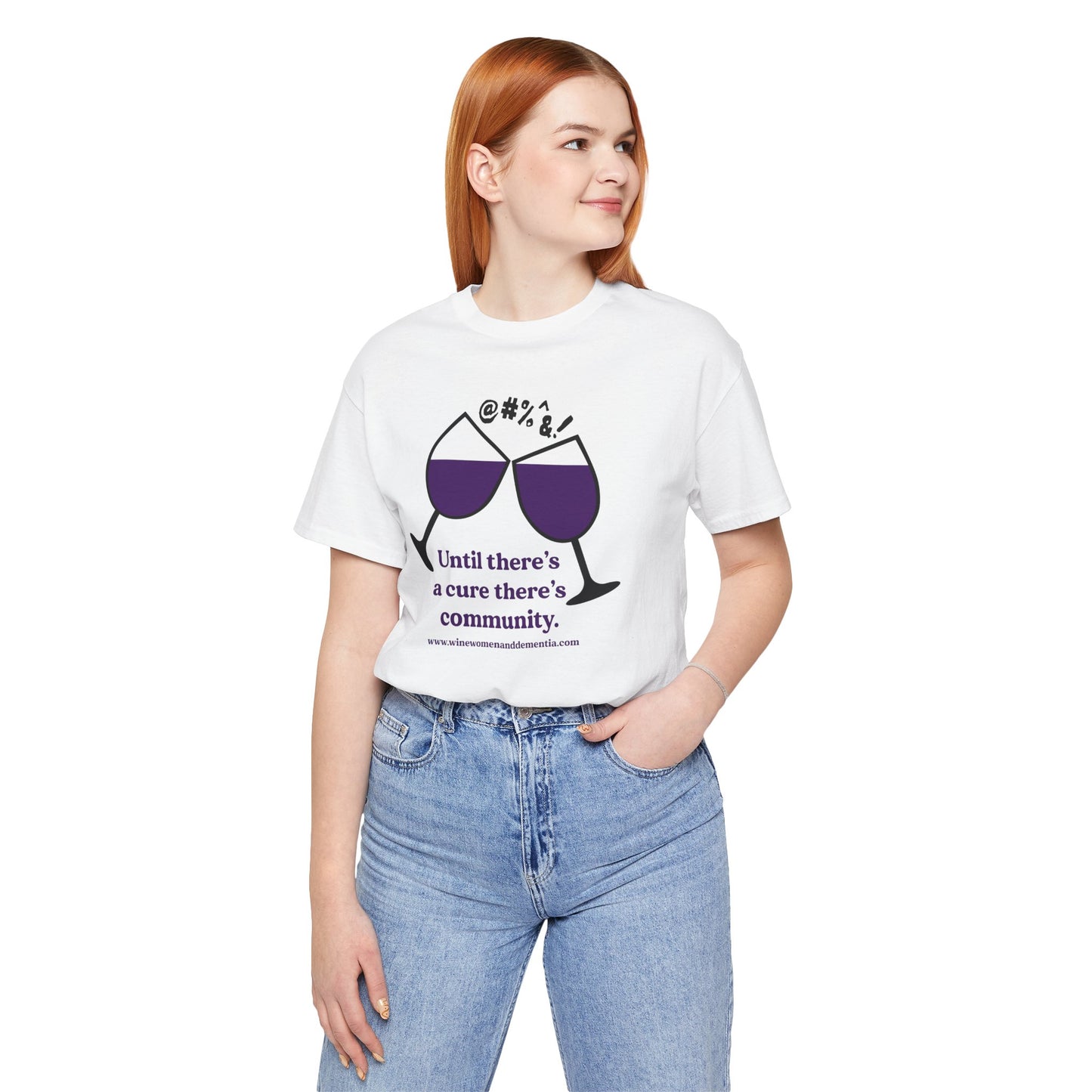 Wine, Women, & Dementia Unisex Tee - Large Logo