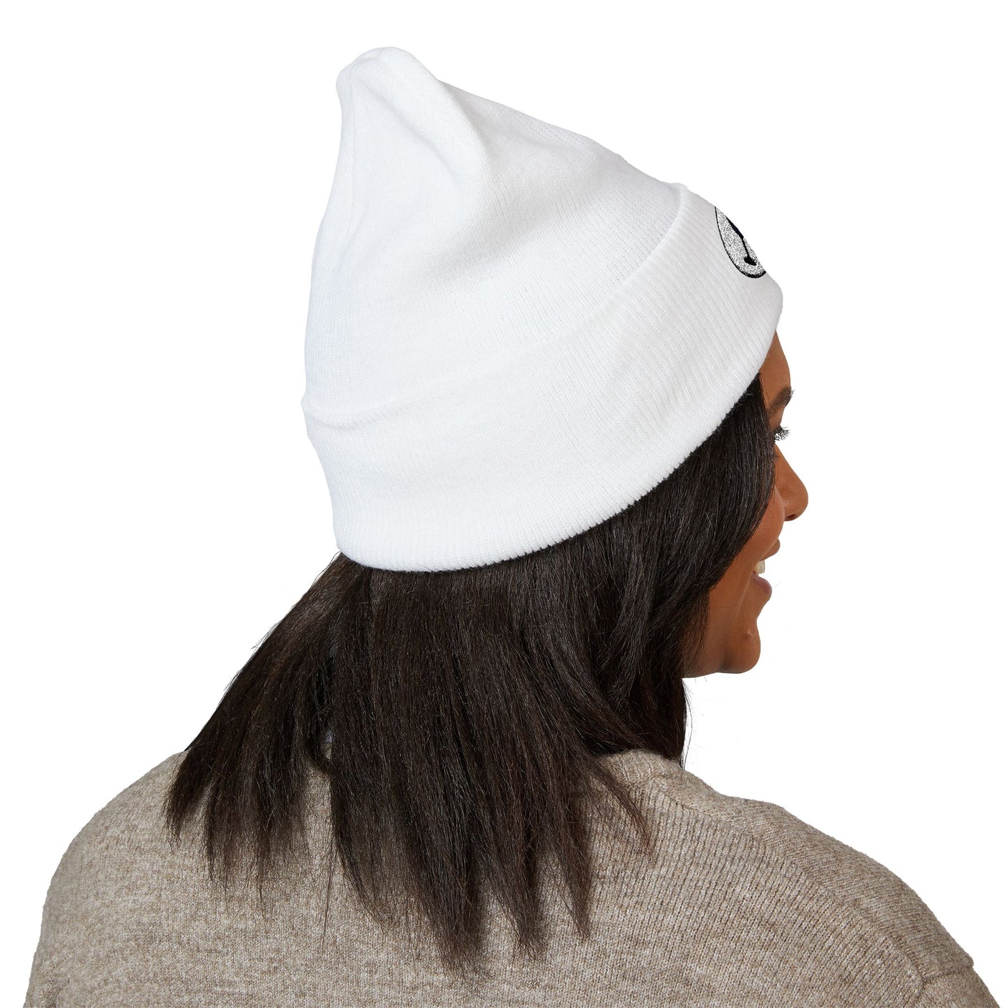 Cheers, Caregivers! Embroidered Beanie — Cozy Cuffed Knit Hat