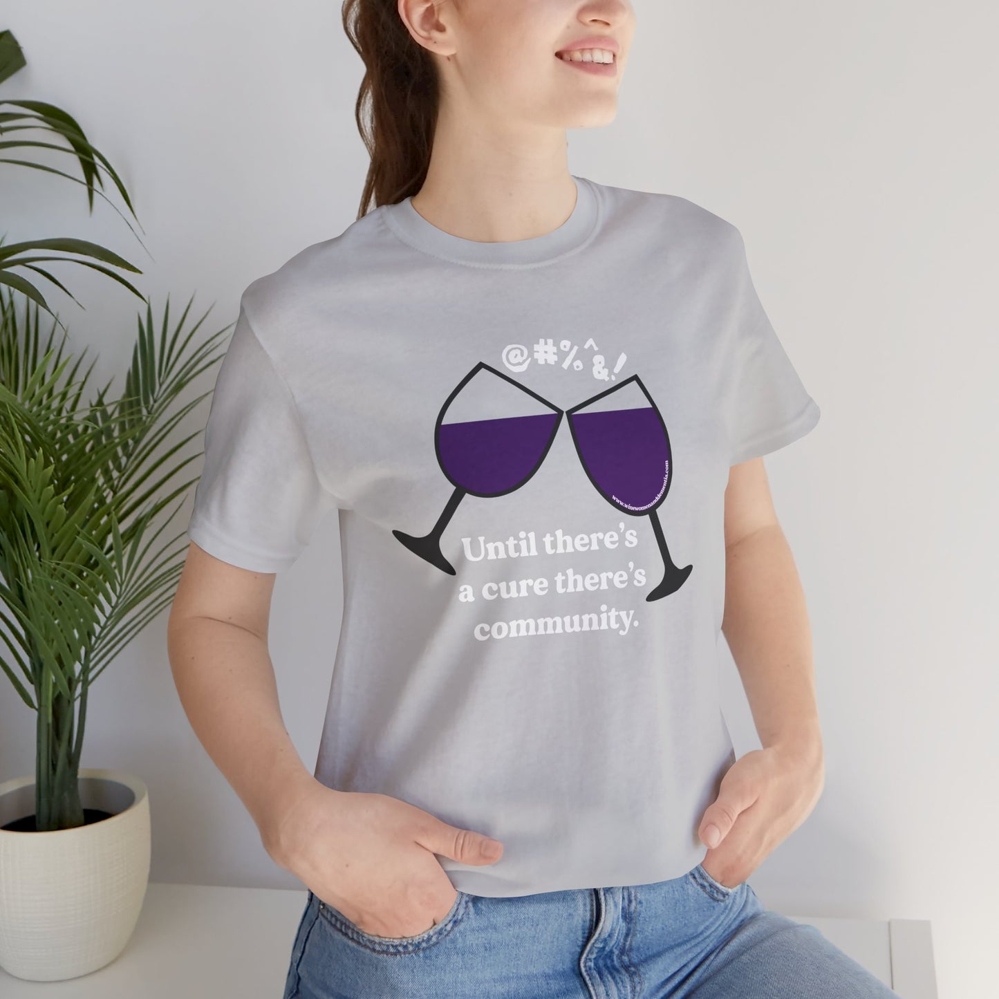 Wine, Women, & Dementia Unisex Tee - White Lettering