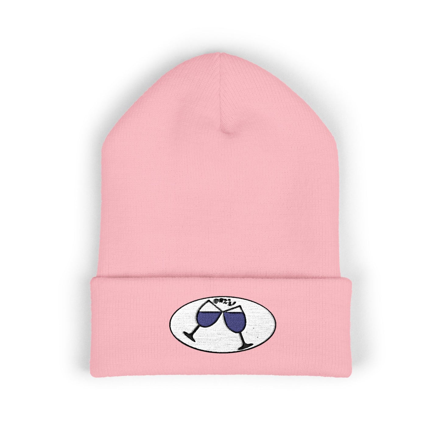Cheers, Caregivers! Embroidered Beanie — Cozy Cuffed Knit Hat