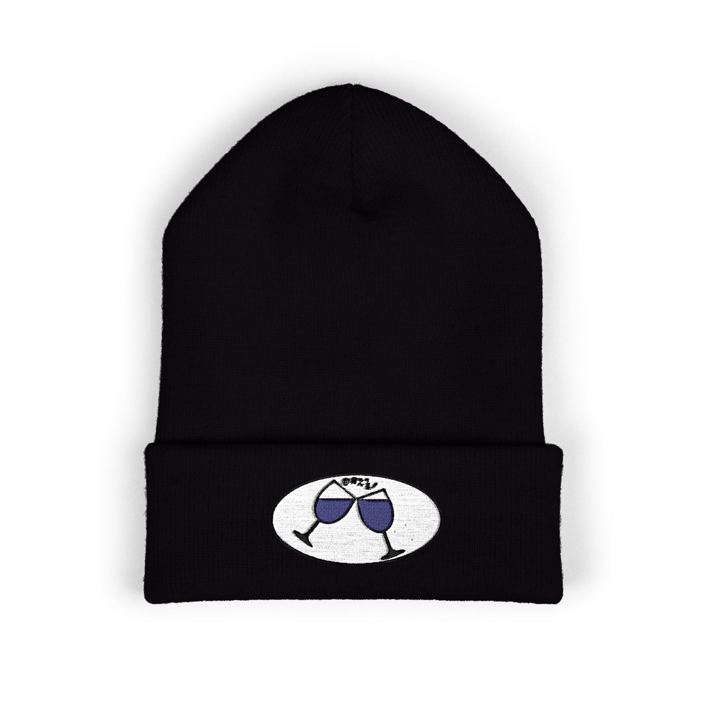 Cheers, Caregivers! Embroidered Beanie — Cozy Cuffed Knit Hat