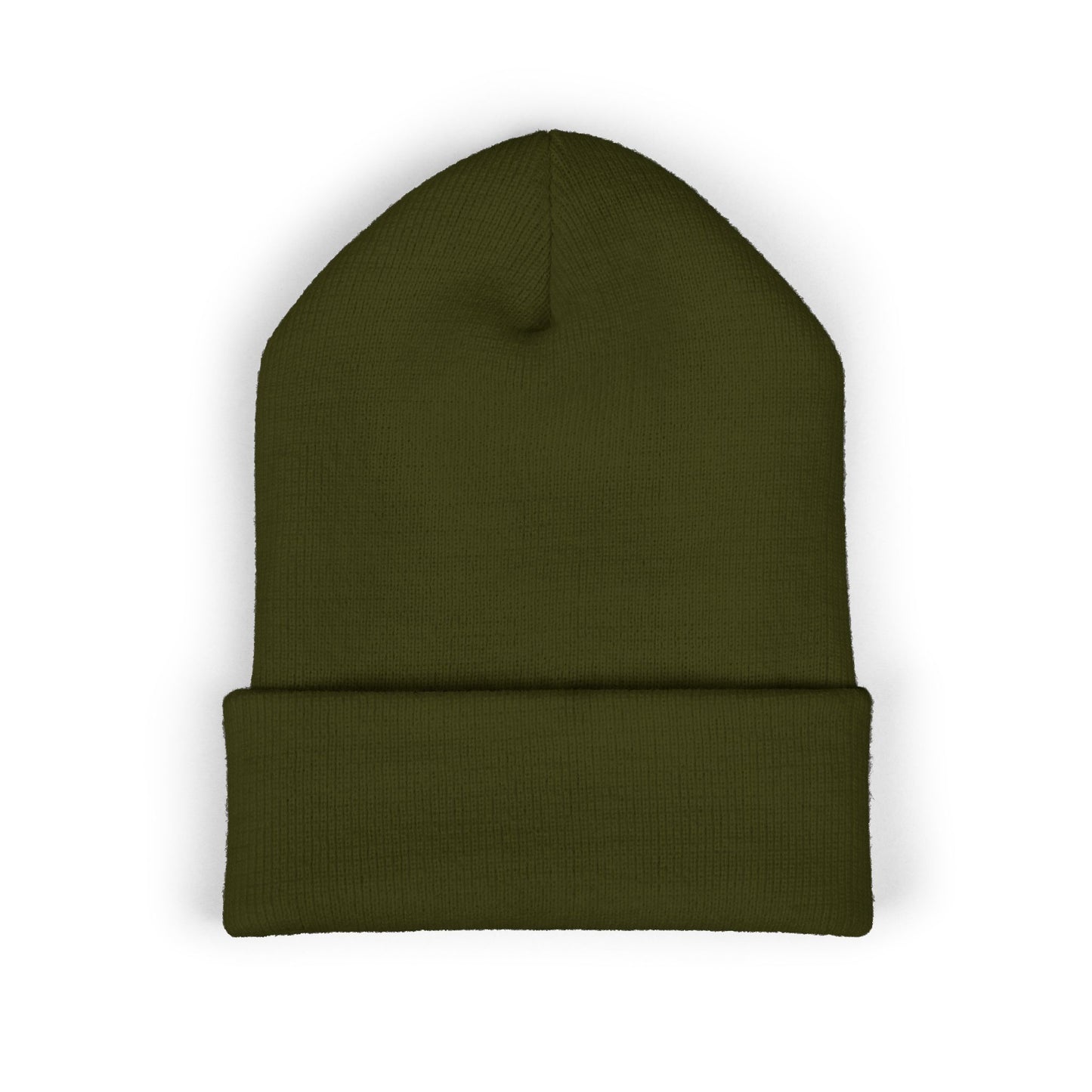 Caregiver Embroidered Beanie — Classic Cuffed w/Gold Stitching