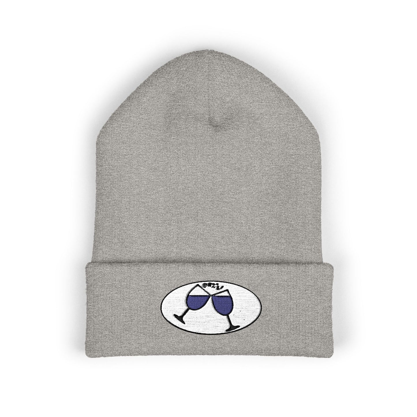 Cheers, Caregivers! Embroidered Beanie — Cozy Cuffed Knit Hat